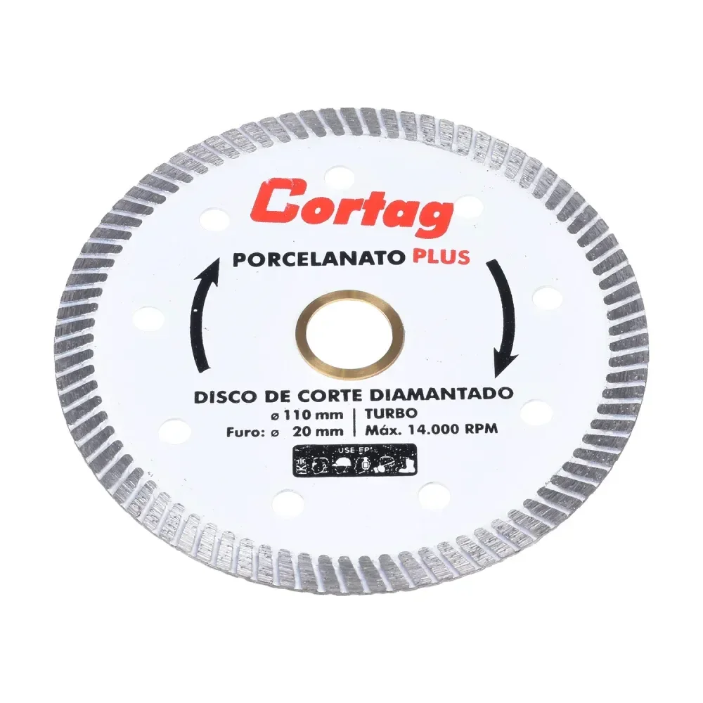 Disco Diamantado Porcelanato 110Mmx20Mm Cortag - Imagem 2