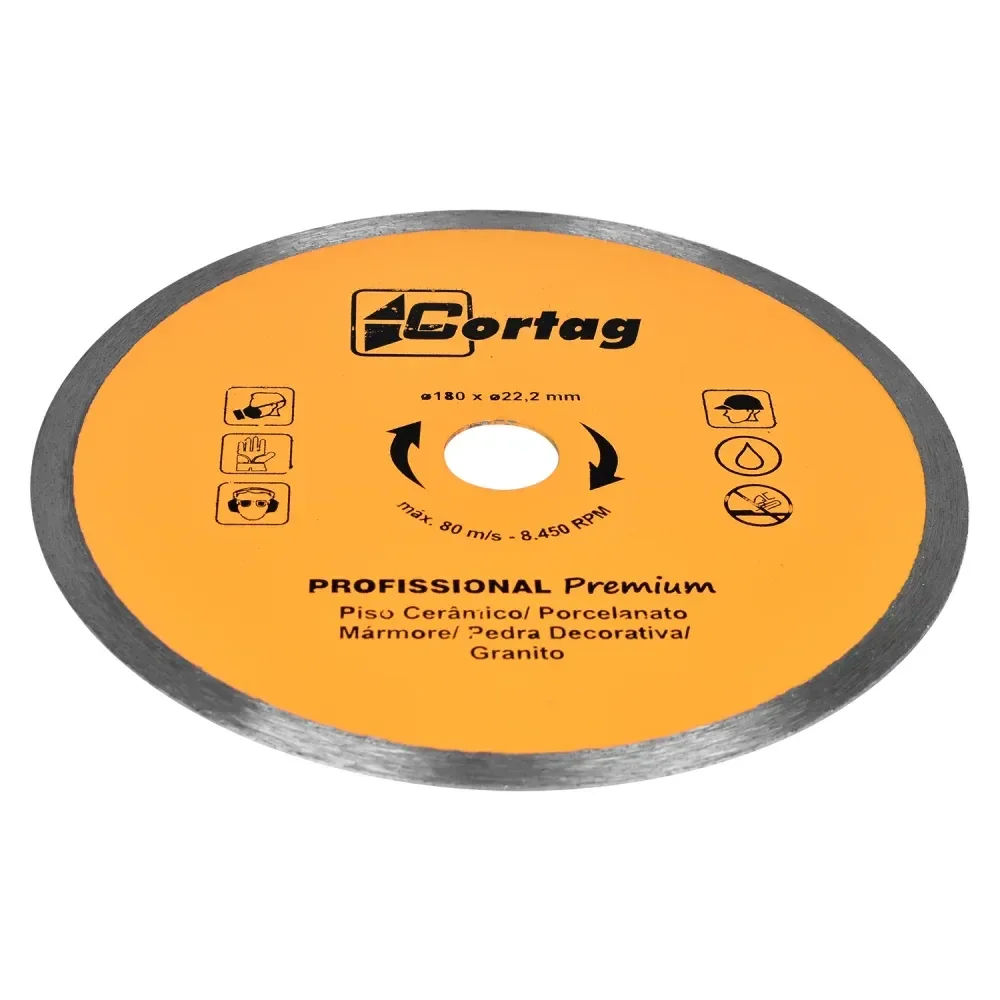 Disco Diamantado Profissional Premium 180Mmx22,2Mm Cortag - Imagem 3