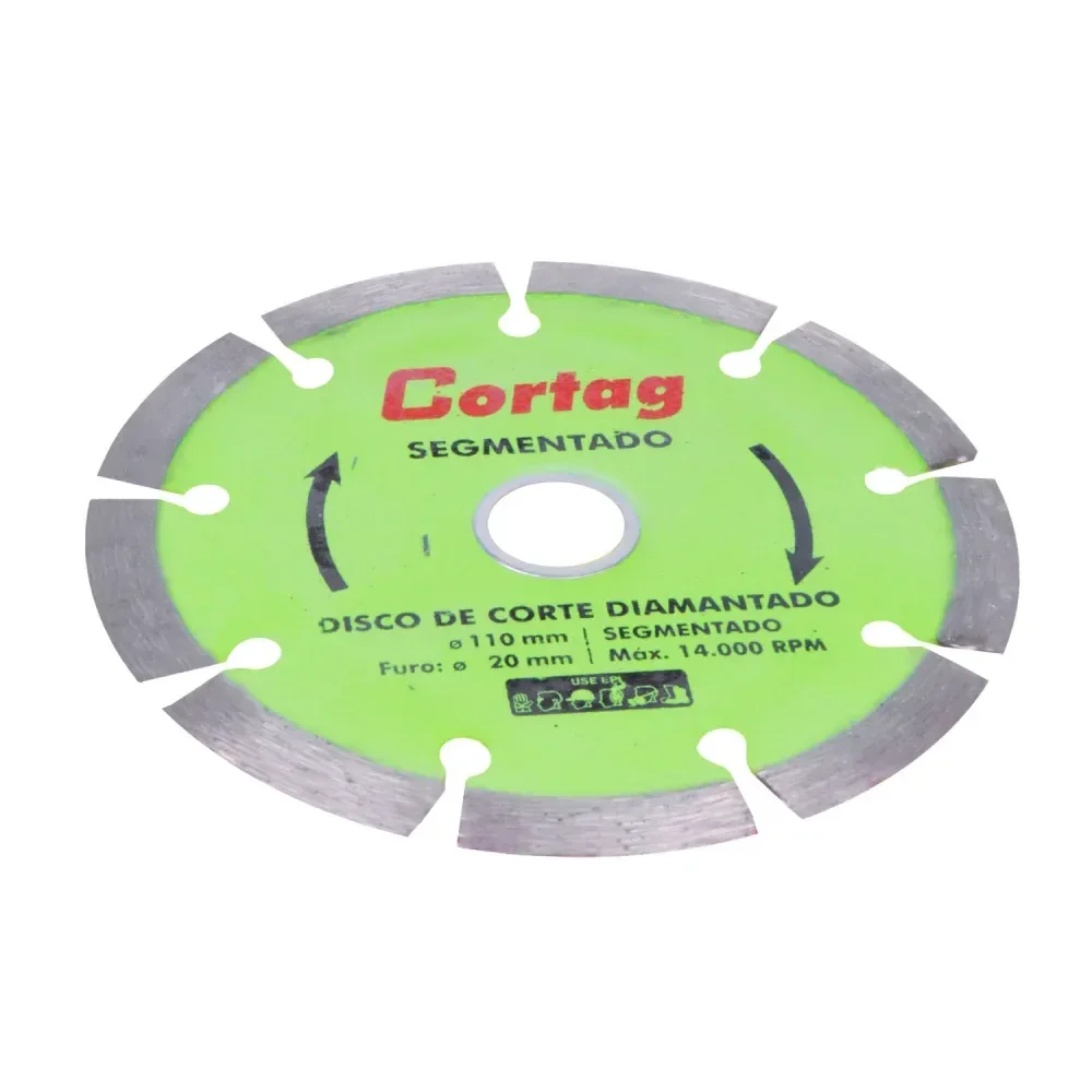 Disco Diamantado Segmentado 110Mmx20Mm Cortag - Imagem 2