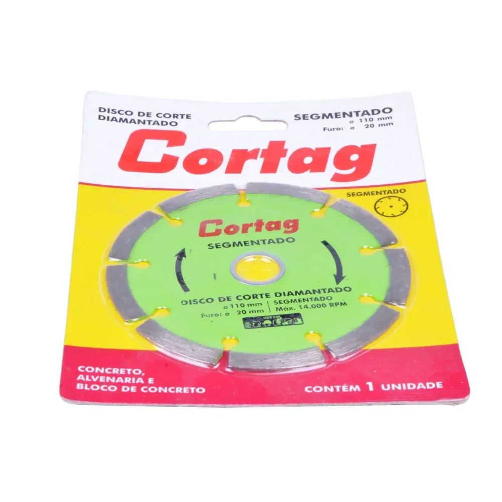 Disco Diamantado Segmentado 110Mmx20Mm Cortag - Imagem 4