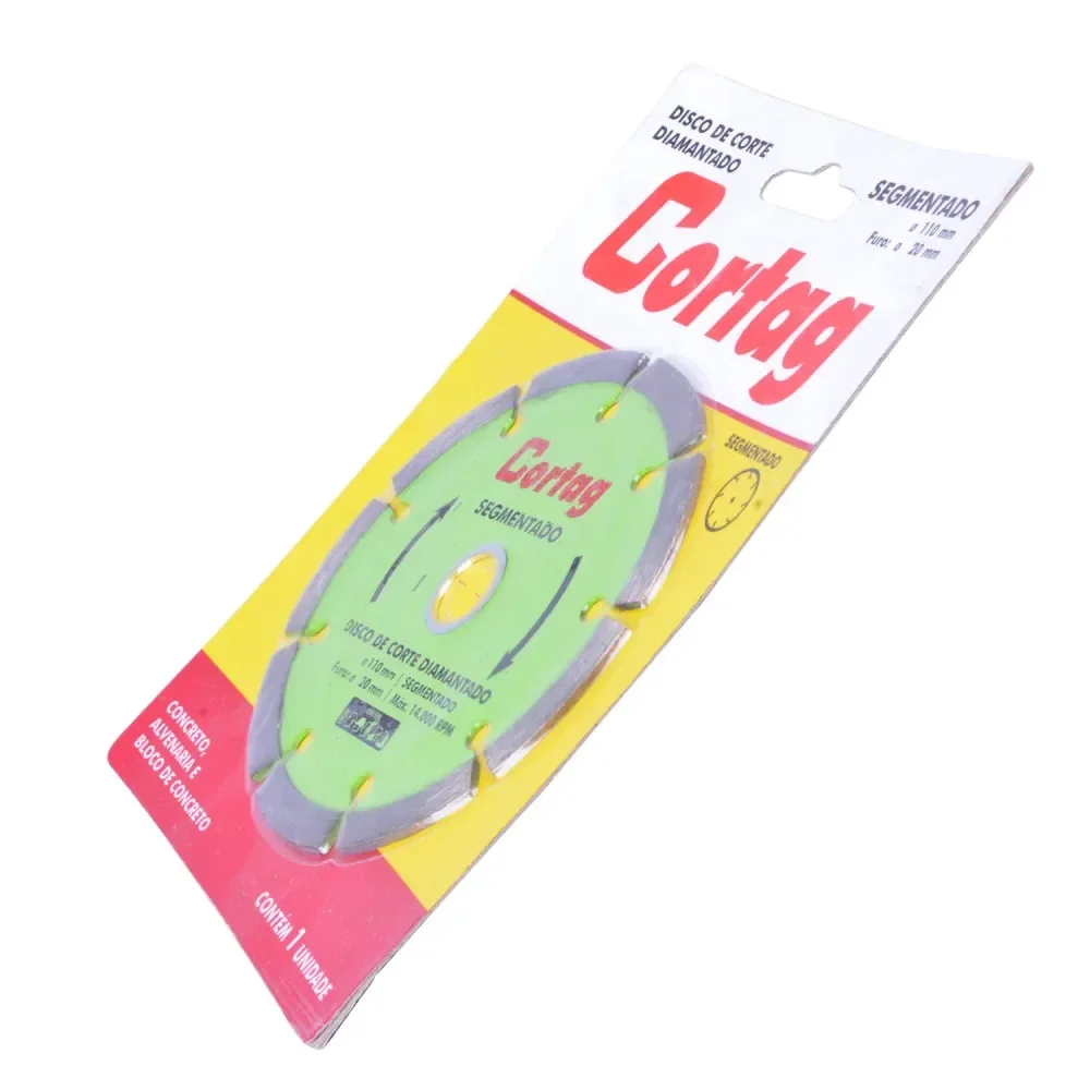 Disco Diamantado Segmentado 110Mmx20Mm Cortag - Imagem 5