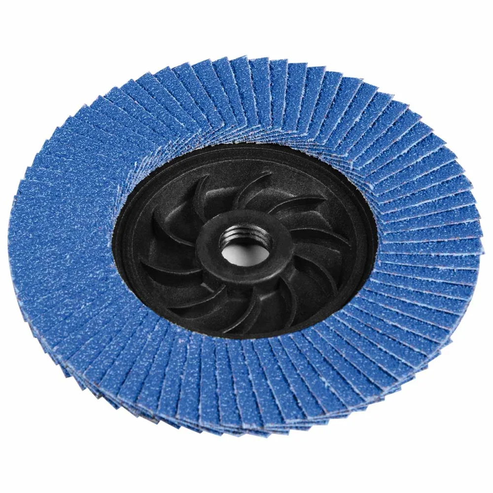 Disco Flap De Rosca M14 Inox Reto 4.1/2”- 114,3Mm Worker - Imagem 2