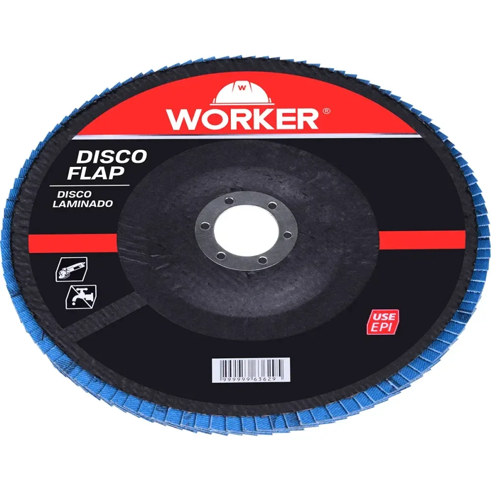 Disco Flap Inox Curvo Grão 120 7/8 8500Rpm Worker - Imagem 3