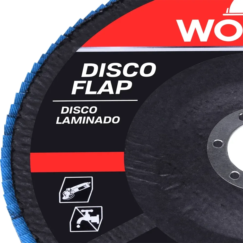 Disco Flap Inox Curvo Grão 60 7/8 8500Rpm Worker - Imagem 5