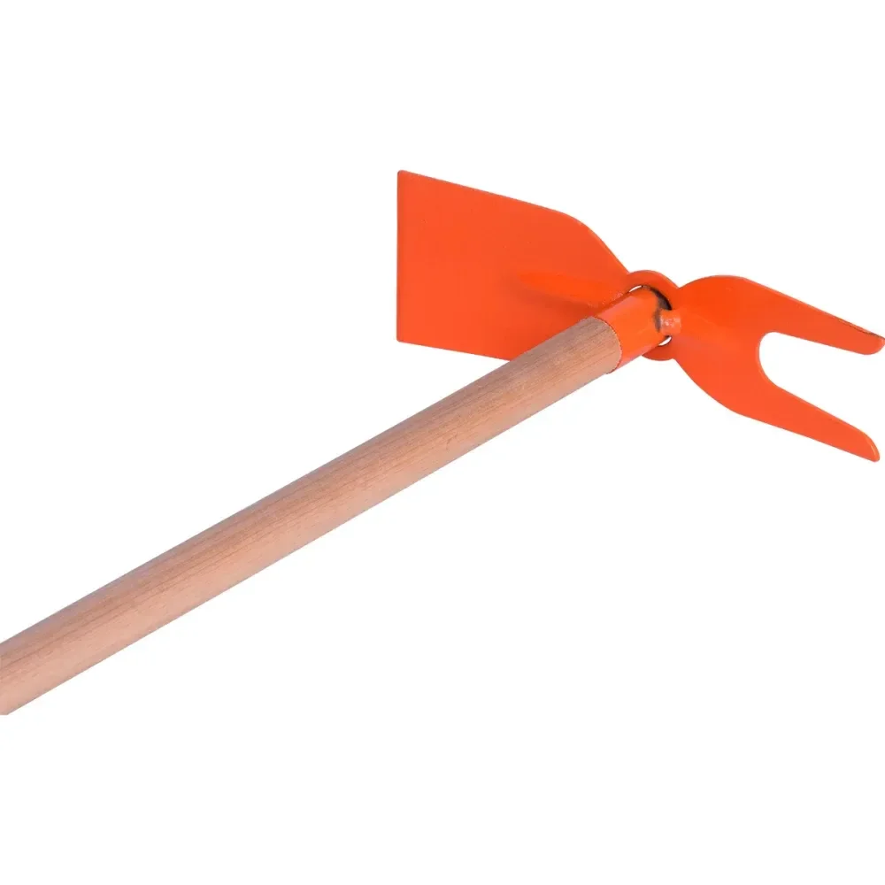 Enxada Sacho Com 2 Ponta Para Jardim 1,2M Laranja Kala - Imagem 3