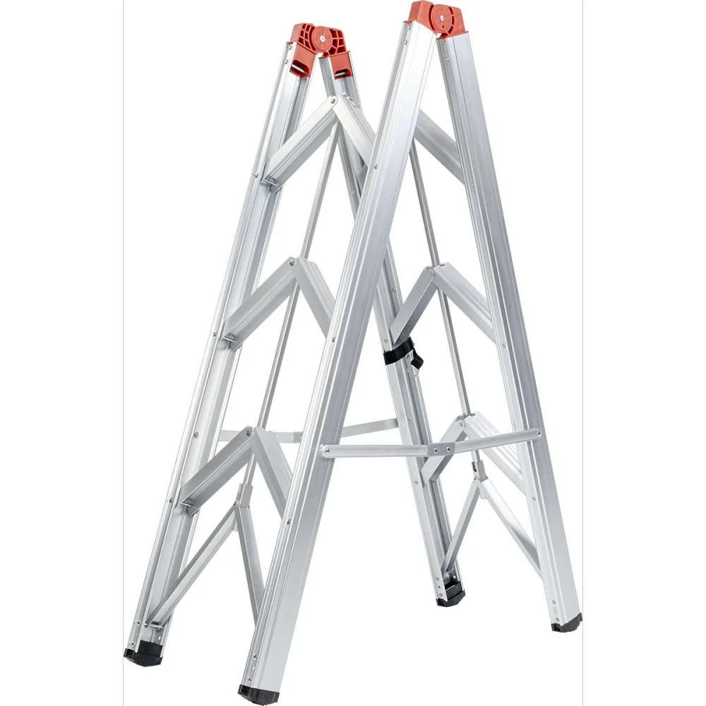 Escada Alumínio Dobrável 03 Degraus Worker - Imagem 2