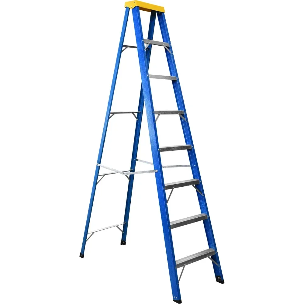 Escada De Fibra 8 Degraus 2,40M Worker - Imagem 2