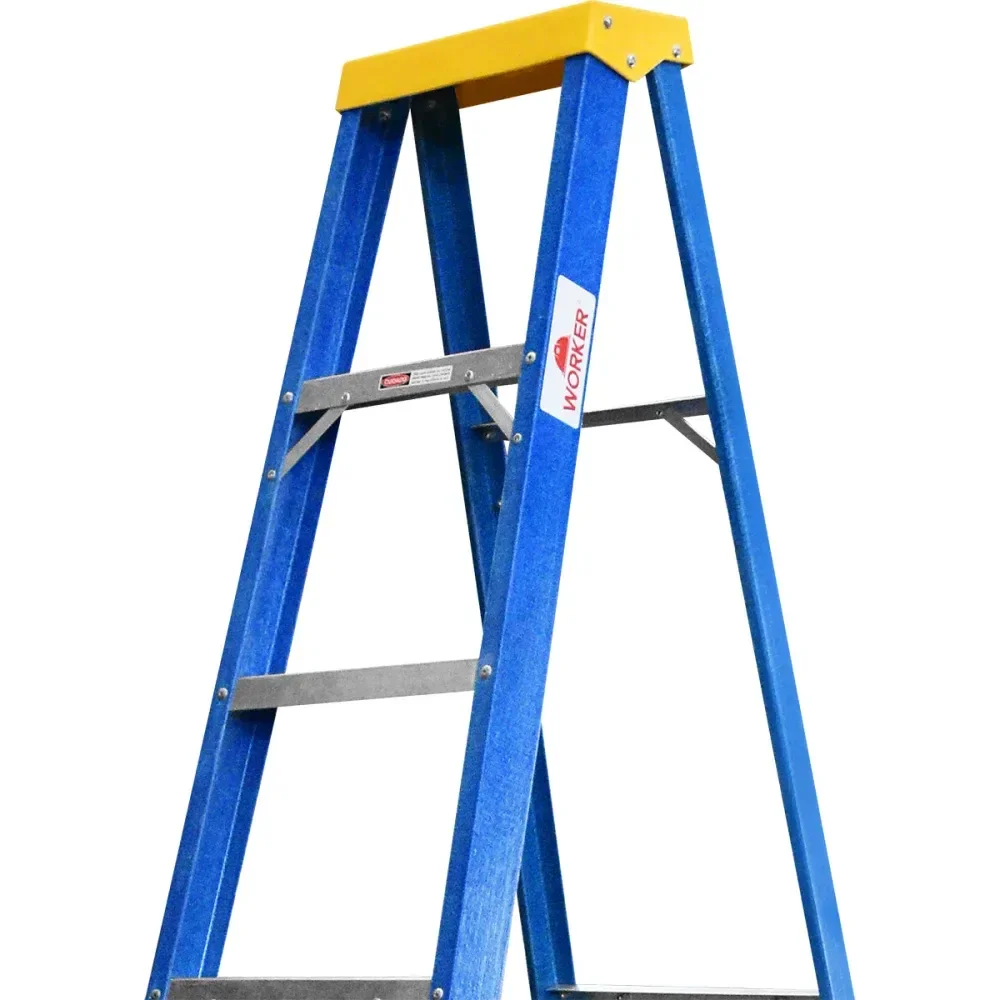 Escada De Fibra 8 Degraus 2,40M Worker - Imagem 5