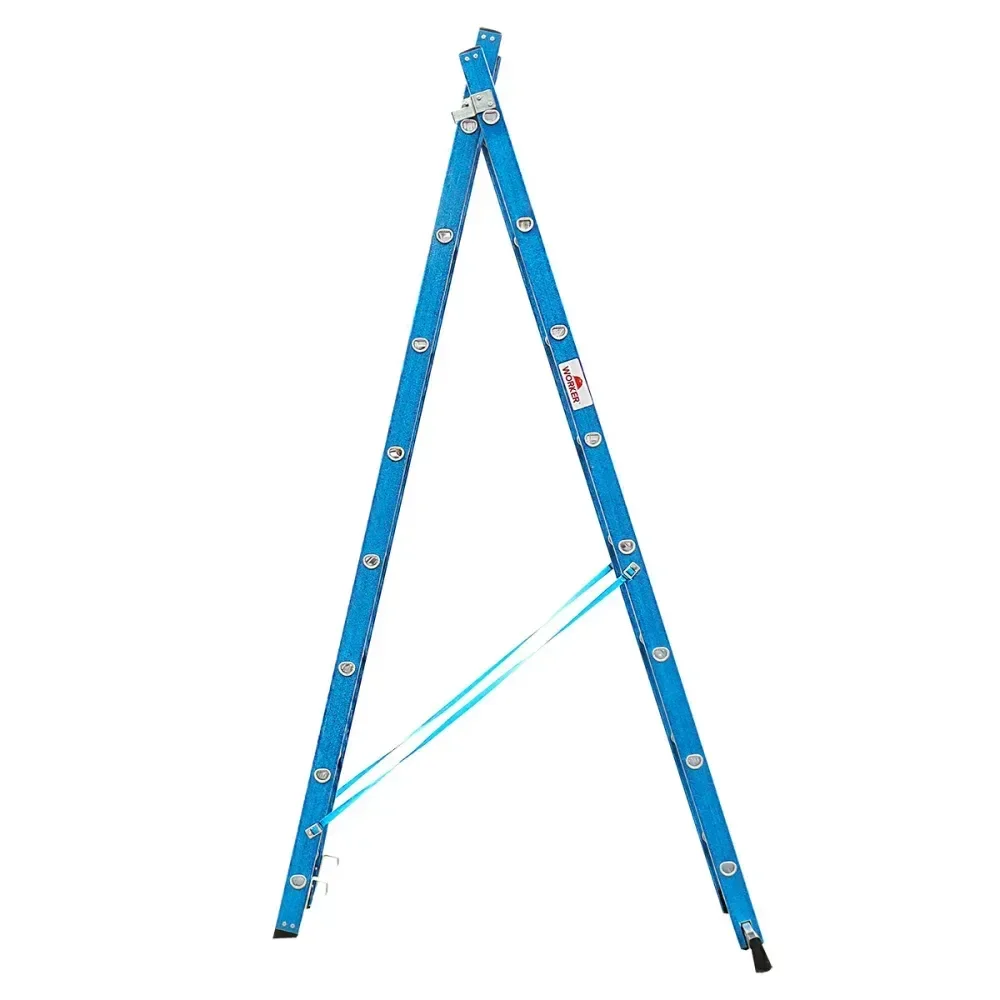 Escada De Fibra Extensiva Tipo Tesoura 2,5 X 4,4M Worker - Imagem 2