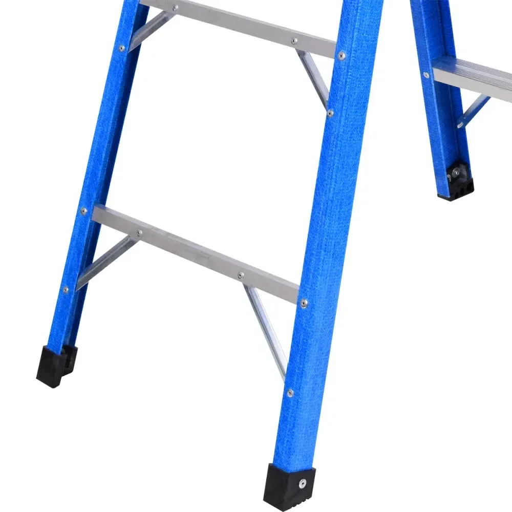 Escada Fibra De Vidro 6 Degraus 1,8M Worker - Imagem 6