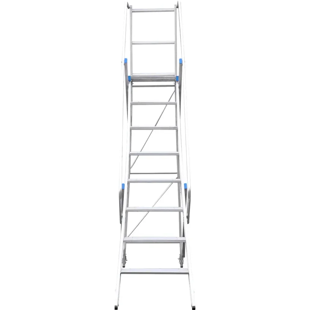 Escada Plataforma De Alumínio 2,00M Com 7 Degraus Worker - Imagem 5