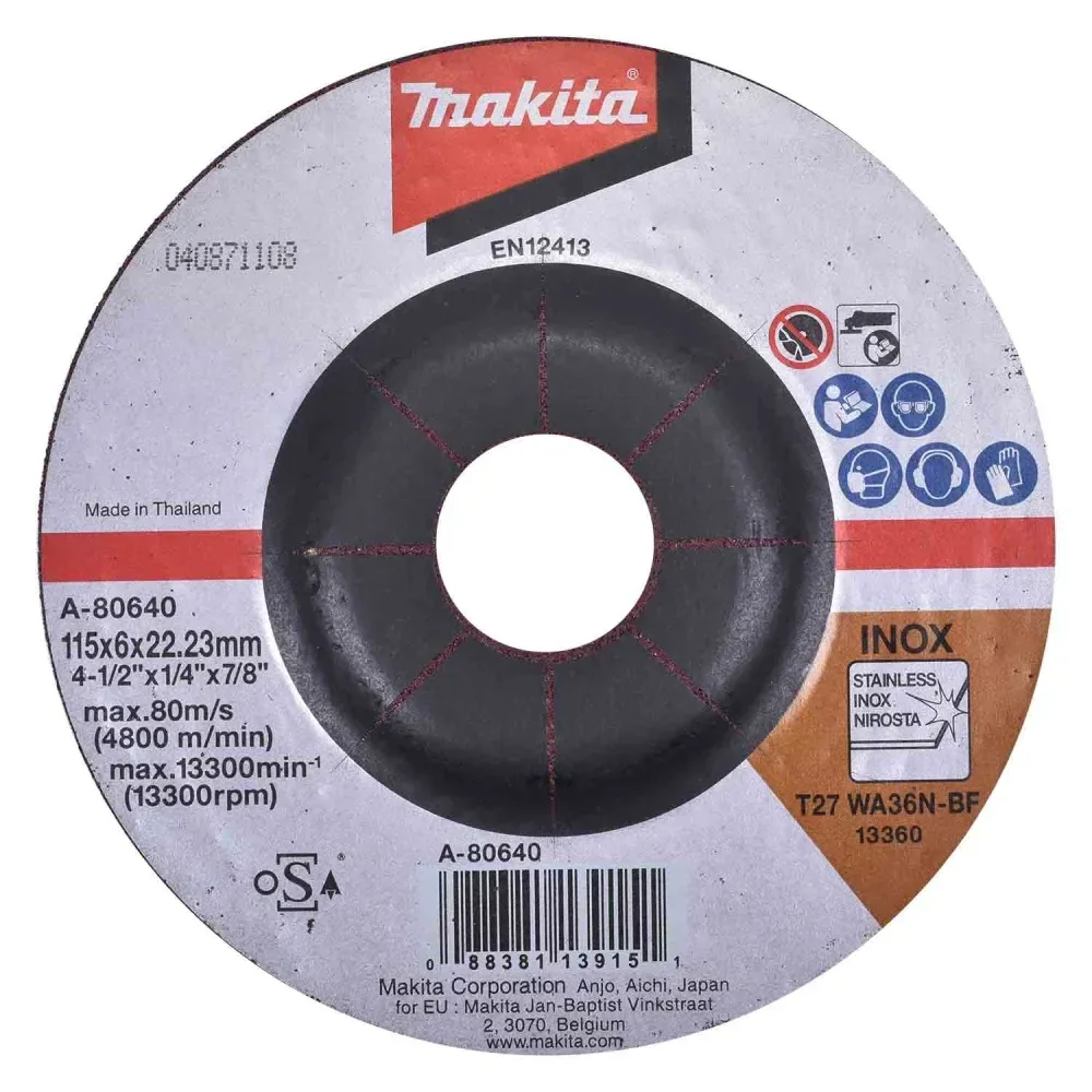 Esmerilhadeira Ang 720W Maleta E Discos Ga4534Kx Makita-220V - Imagem 6