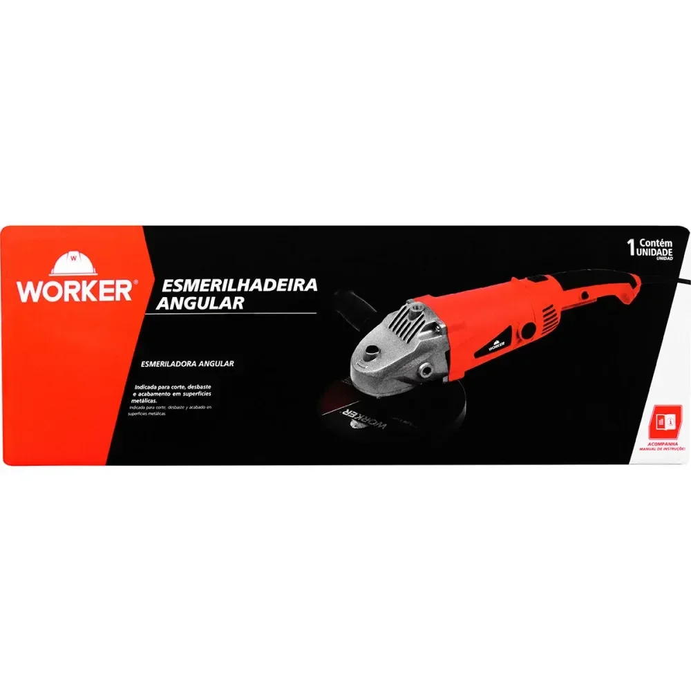 Esmerilhadeira Angular 7” 180Mm 2000W 127W Worker - Imagem 8