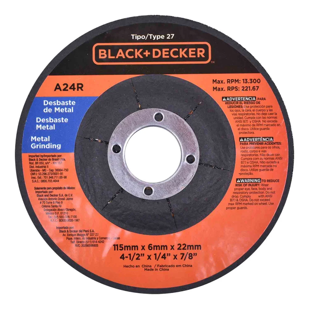 Esmerilhadeira Angular G720 4.1/2 820W 127V Blackdecker - Imagem 4