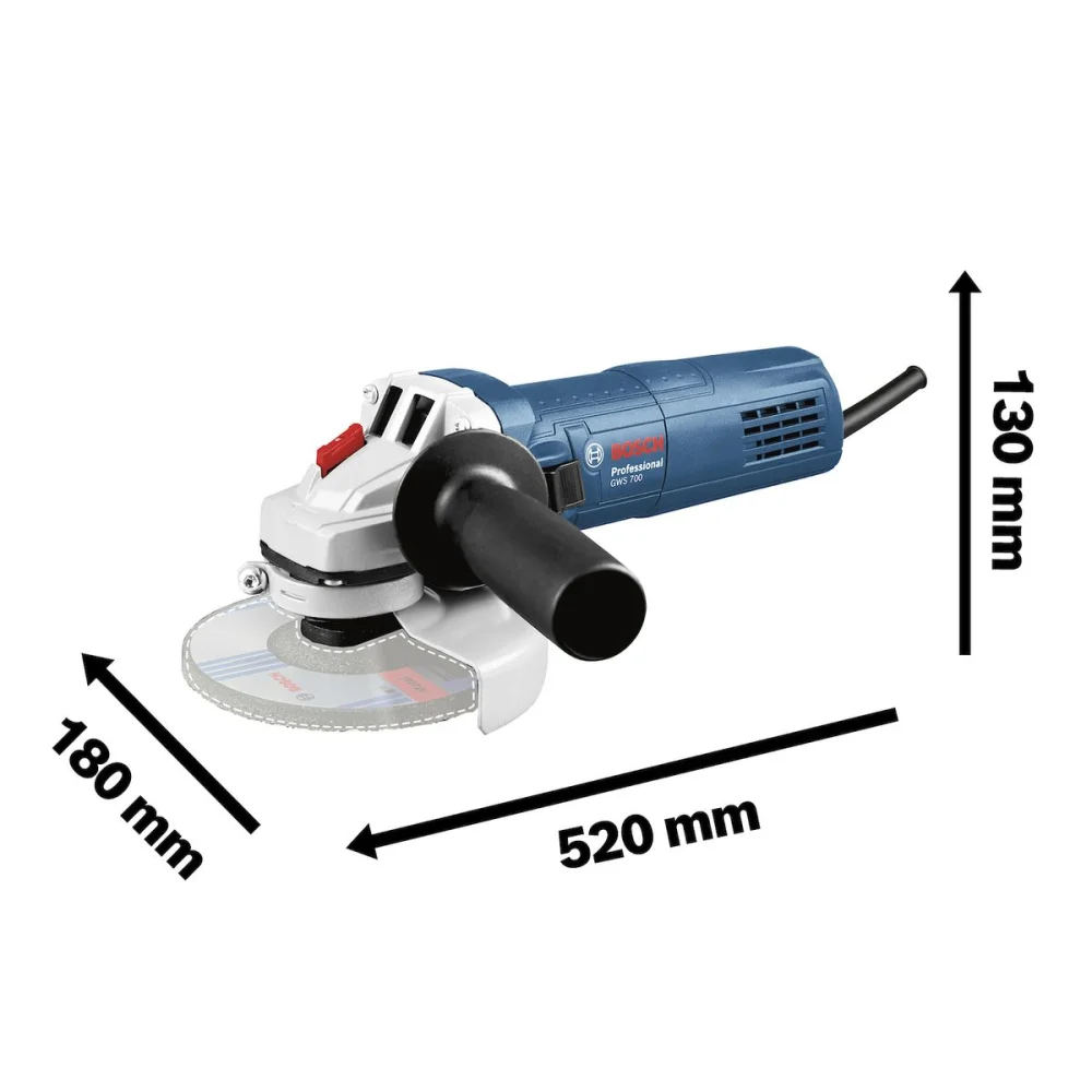 Esmerilhadeira Angular Gws 700 4 1/2” Bosch - Imagem 9
