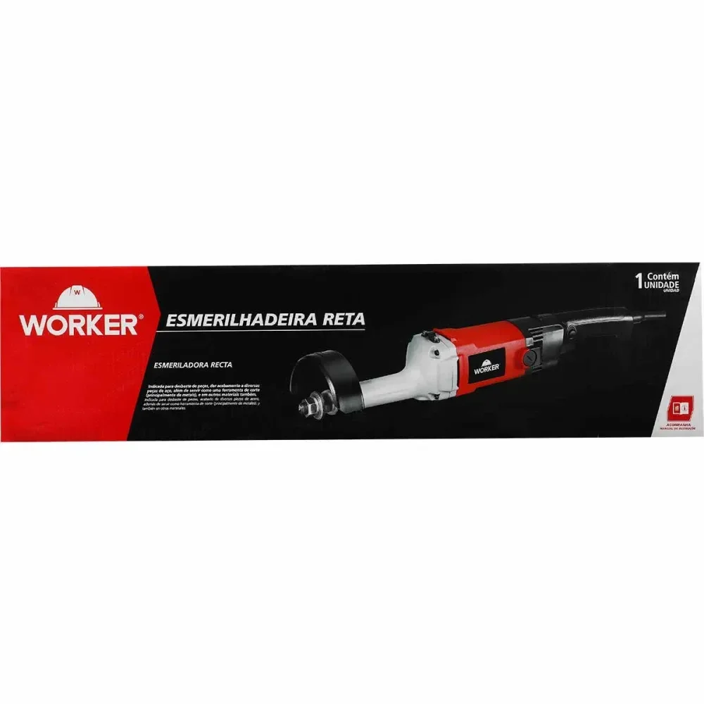Esmerilhadeira Reta 6 5000Rpm 1050W 127V Worker - Imagem 6