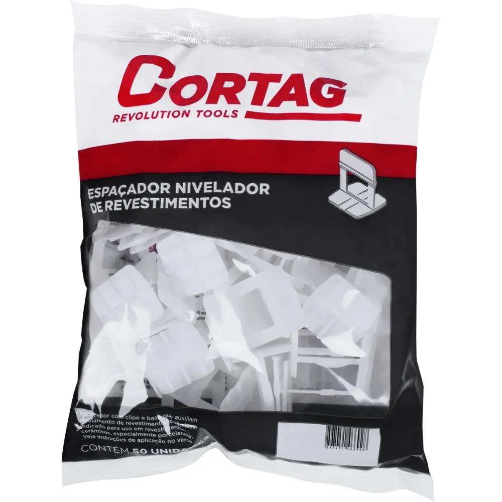 Espaçador Nivelador De Pisos Tradicional 1,5Mm Com 50 Peç Cortag - Imagem 3