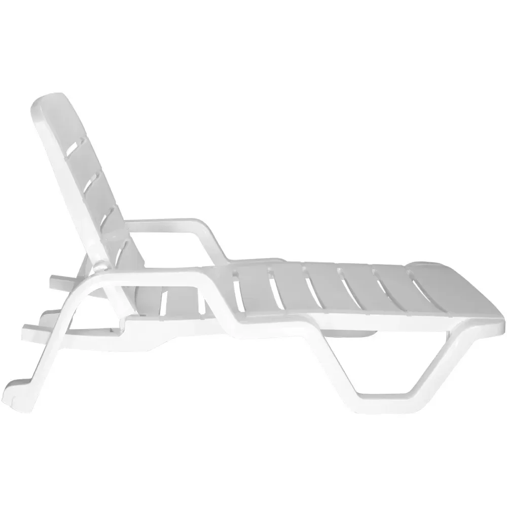 Espreguiçadeira Plástica Leblon Branca 120Kg Tramontina - Imagem 2