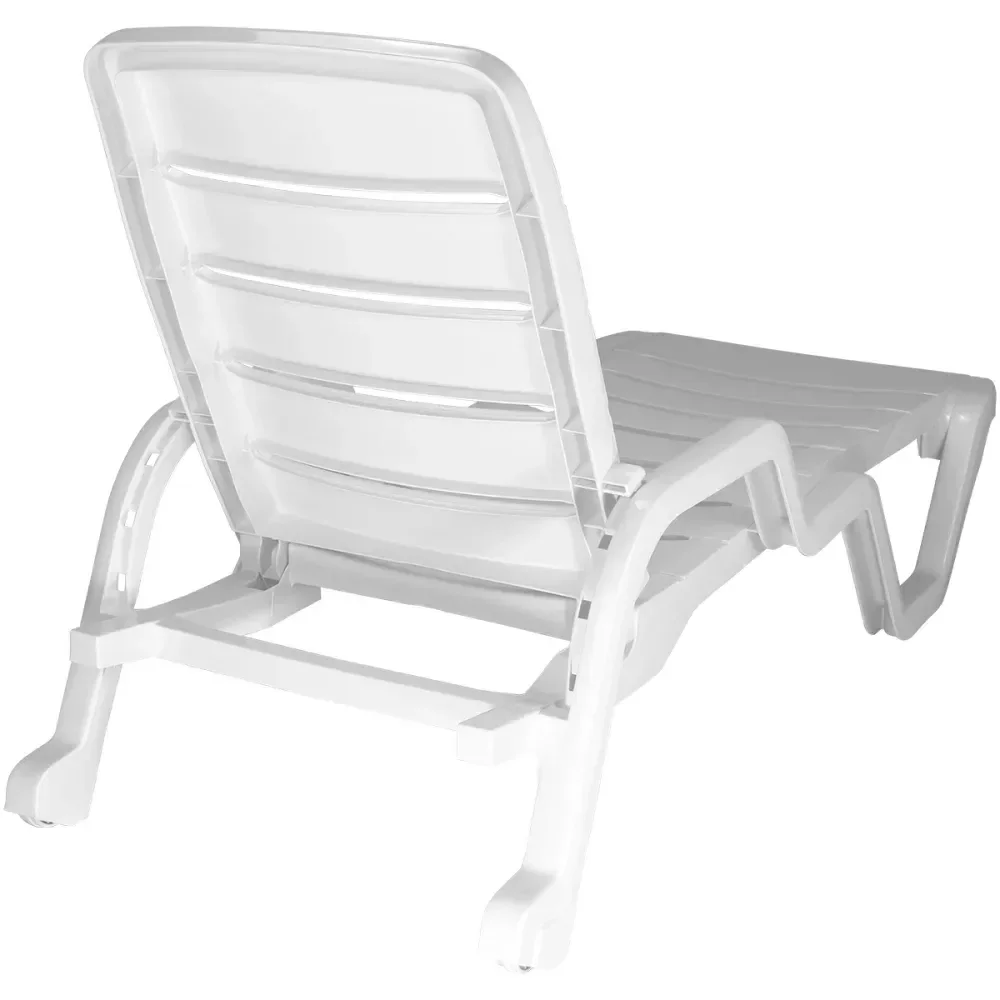 Espreguiçadeira Plástica Leblon Branca 120Kg Tramontina - Imagem 4