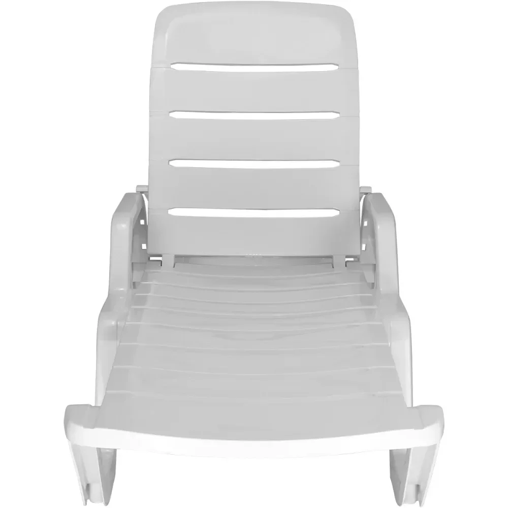 Espreguiçadeira Plástica Leblon Branca 120Kg Tramontina - Imagem 5