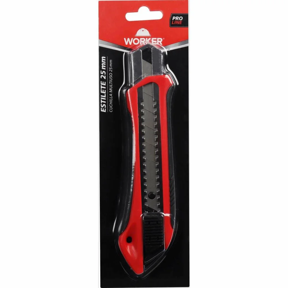 Estilete Profissional 25Mm Deslizante Worker - Imagem 2