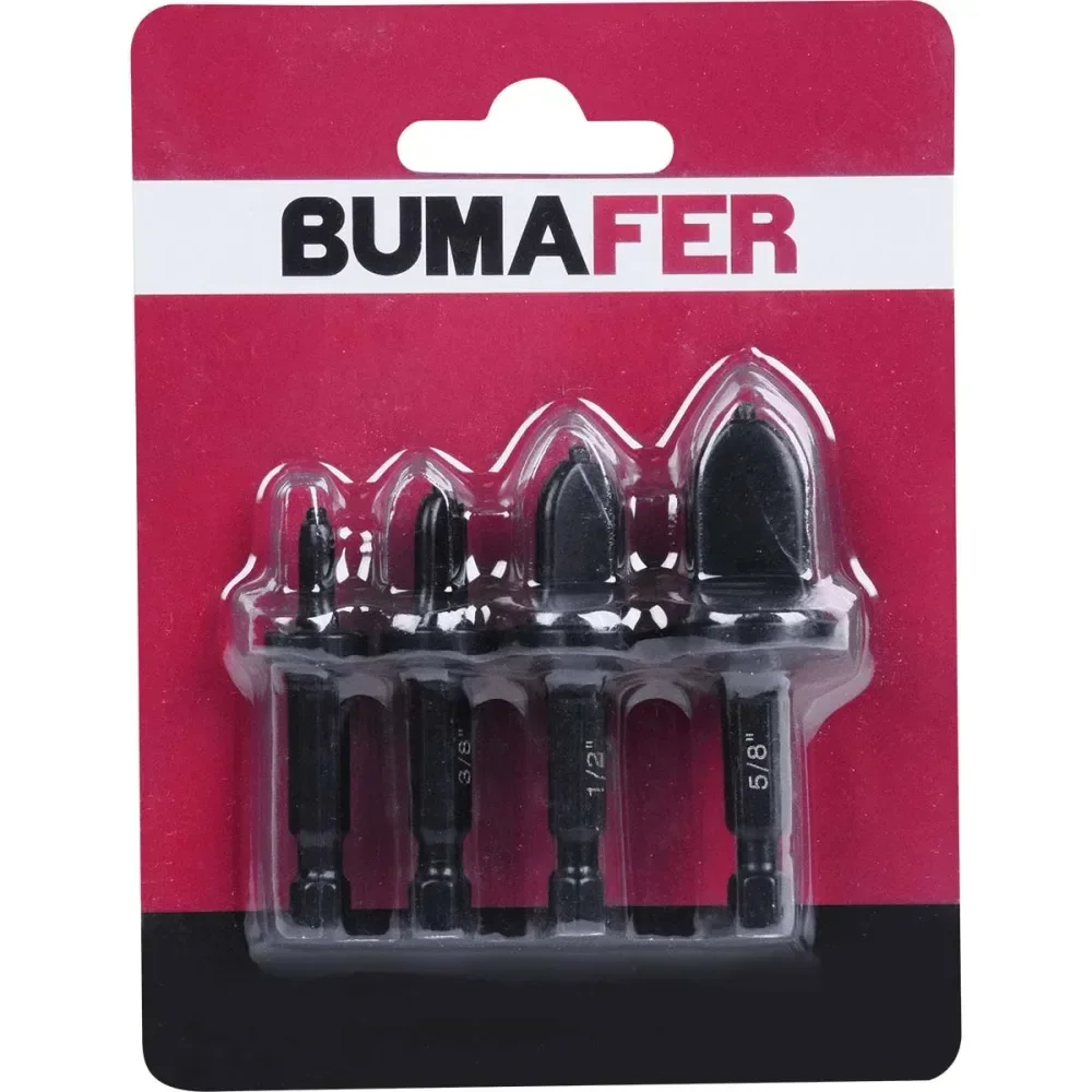 Flangeadores De Tubo Para Furadeira 1/4-5/8 4 Peç Bumafer - Imagem 5