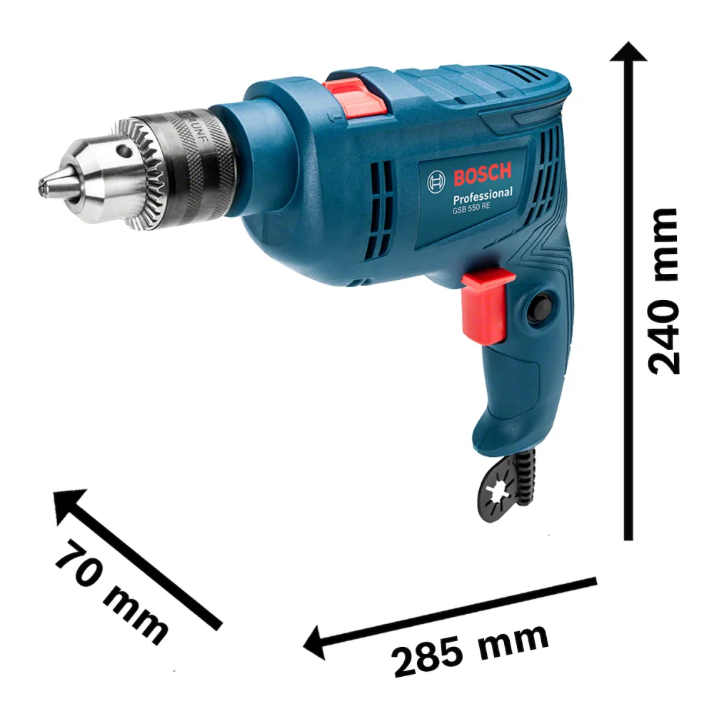 Furadeira De Impacto Reversível Gsb550 550W 127V Bosch - Imagem 3