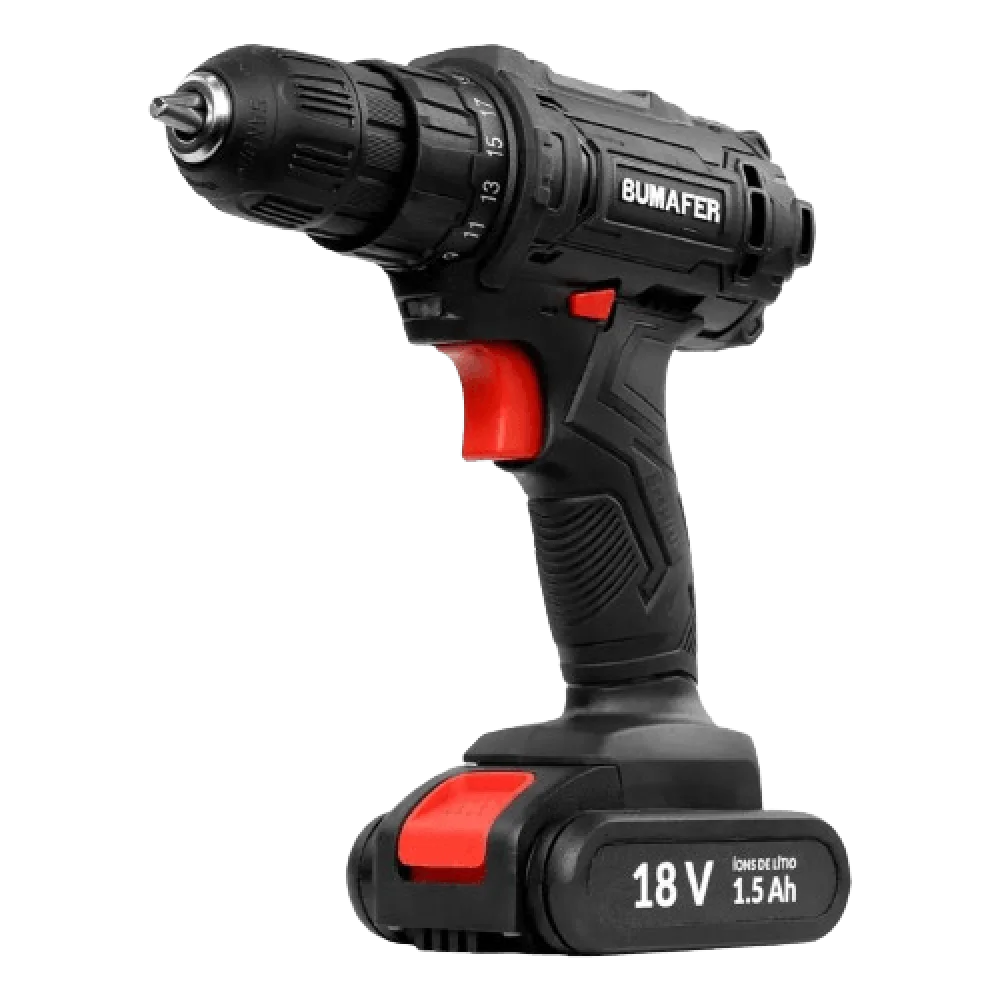 Furadeira Parafusadeira 3/8 18V Bateria Bumafer - Imagem 6