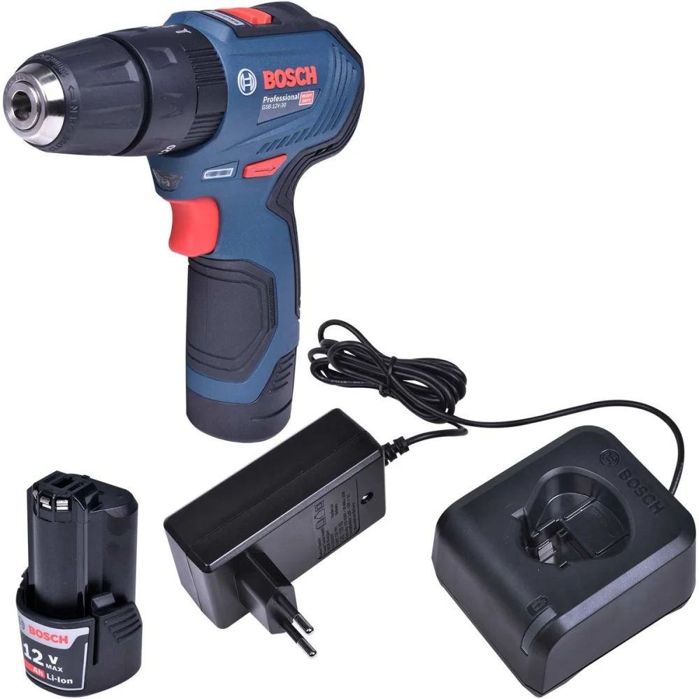 Furadeira Parafusadeira De Impacto Bivolt Gsb12V30 12V Bosch - Imagem 2