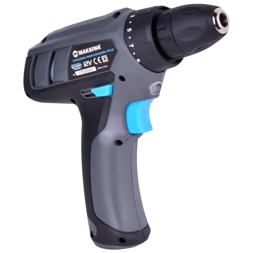 Furadeira Parafusadeira Recarregável 10Mm 12V Maksiwa - Imagem 3