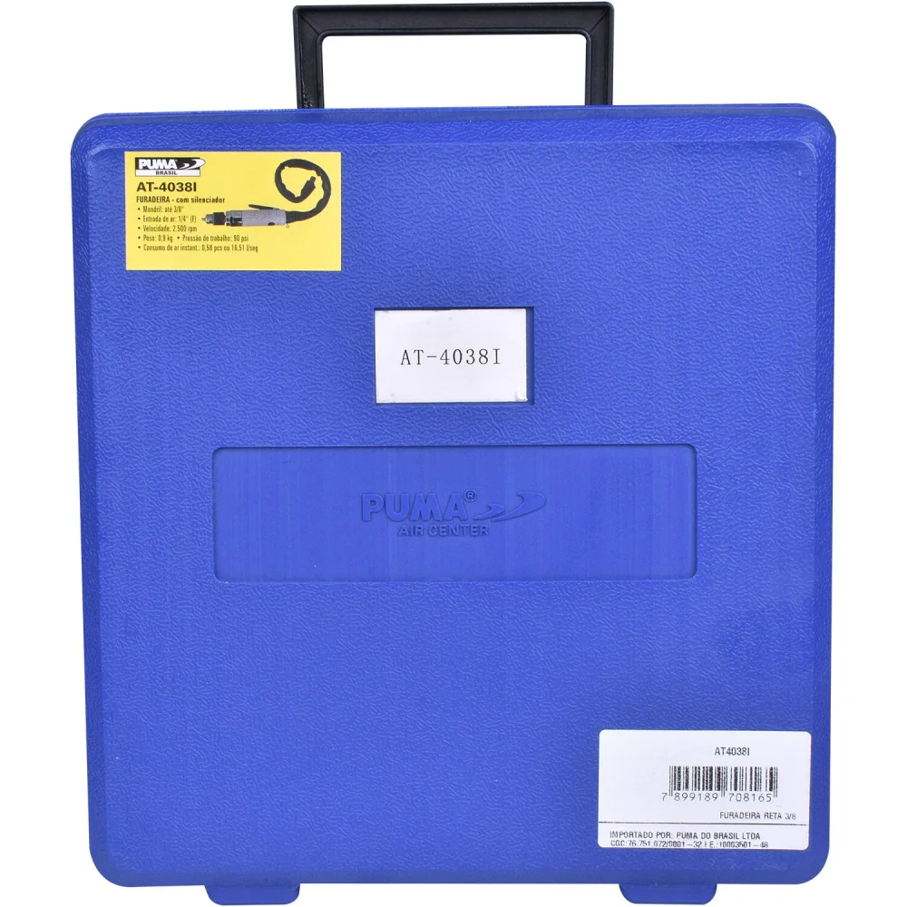 Furadeira Pneumática Reta At-4038I Puma - 3/8 2600 R.p.m - Imagem 6