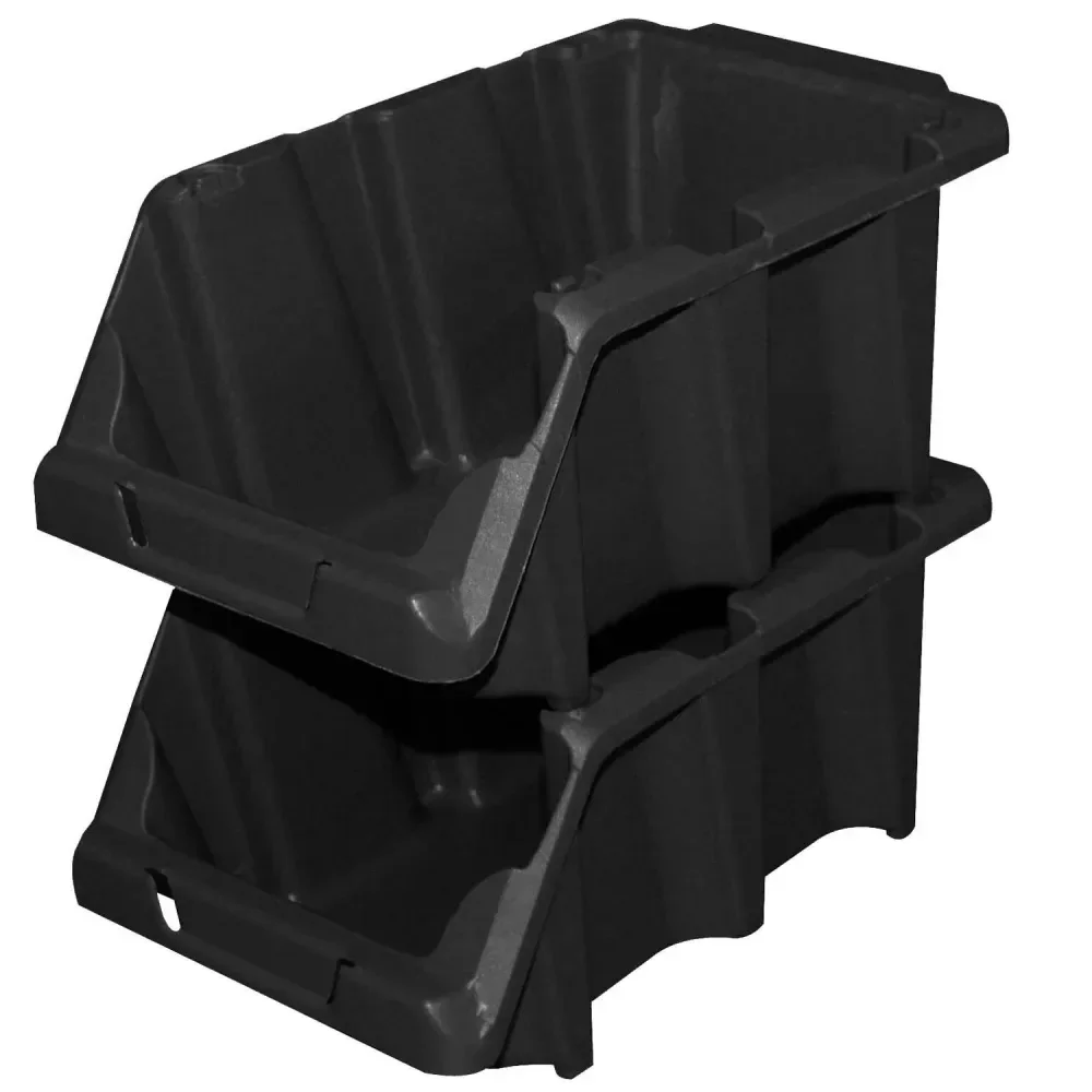 Gaveta Plástica Prática Empilhável Nº 5 Preta 42003 Presto - Imagem 3