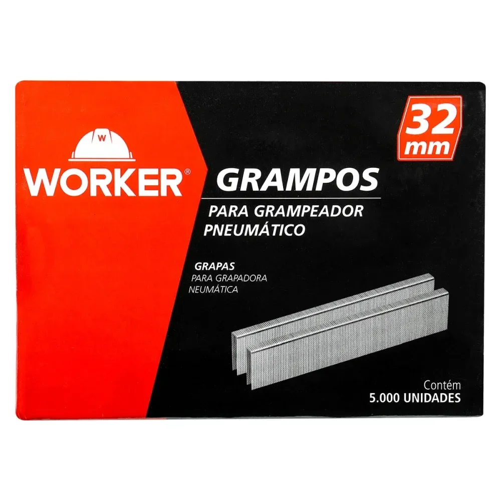 Grampo Para Grampeador Pneumático “90” 5.000 Peç 32Mm Worker - Imagem 7
