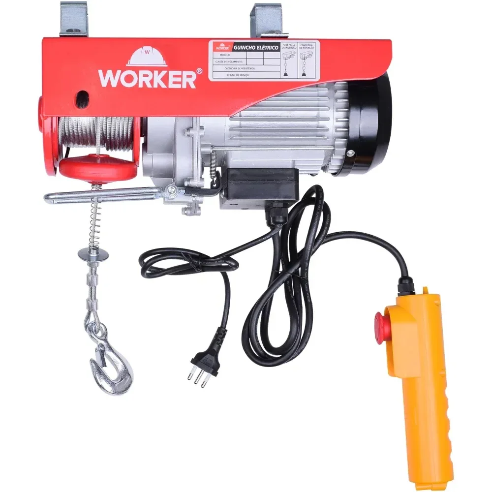 Guincho Elétrico Gew600 300/600Kg 1200W 127V Worker - Imagem 2
