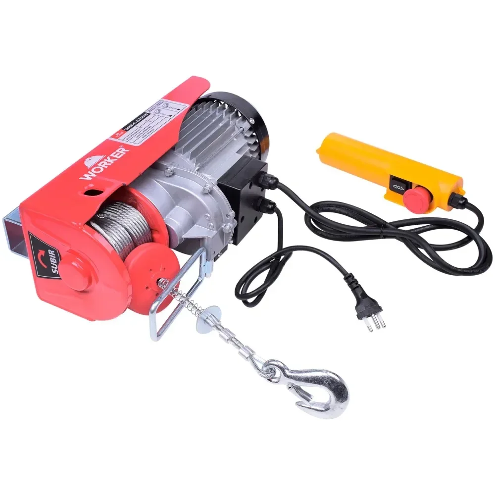 Guincho Elétrico Gew600 300/600Kg 1200W 127V Worker - Imagem 3