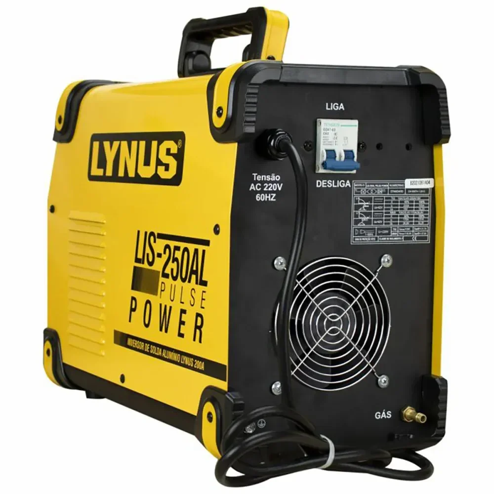 Inversora De Solda Alumínio Lis-250Al Pulse 200A 220V Lynus - Imagem 2
