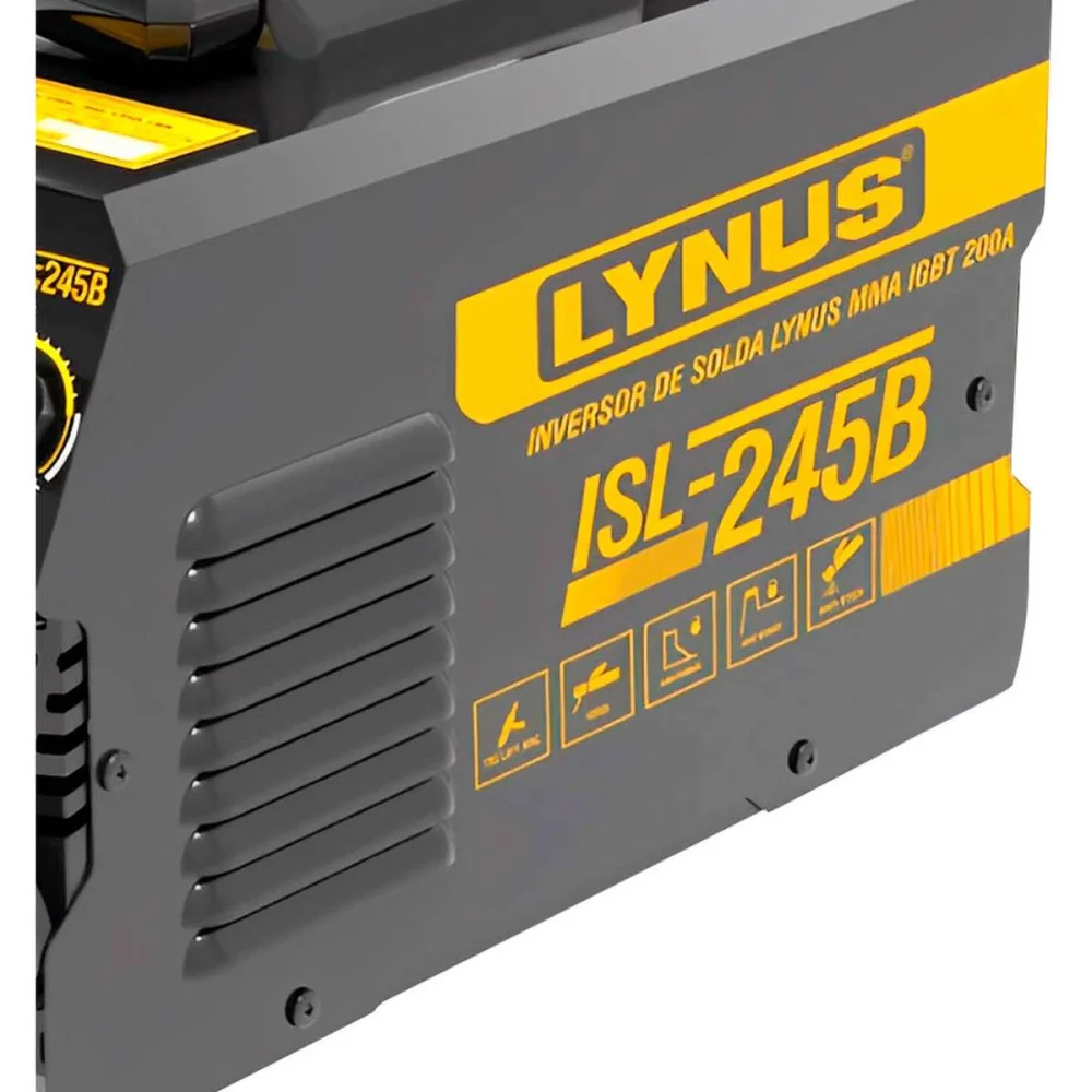 Inversora Solda Tig Com 200A Serr Biv Isl-245B Lynus - Imagem 3
