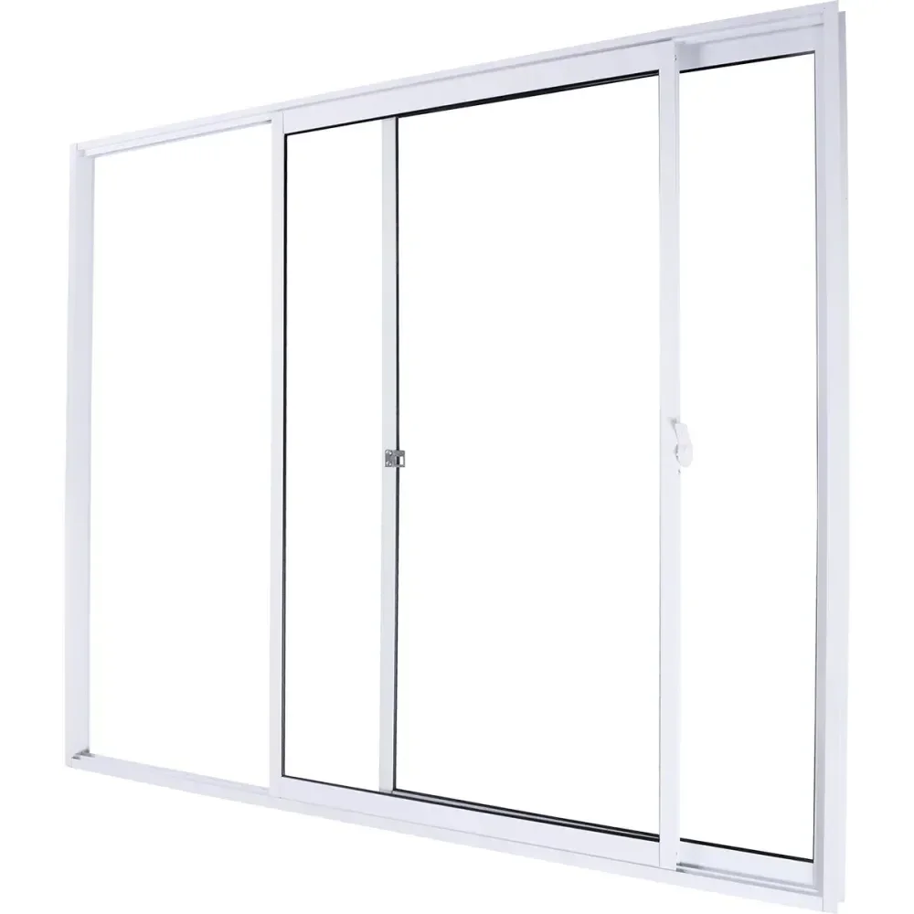 Janela De Alumínio Slim Branca 2 Folhas 100X120Cm Aluvid - Imagem 3