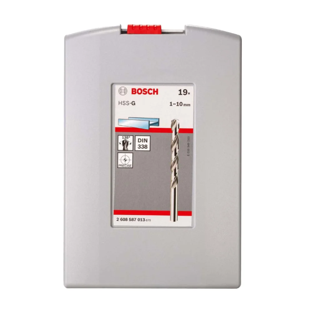 Jogo Broca Para Metal Hss-G Probox 1-10Mm 19 Peç Bosch - Imagem 2