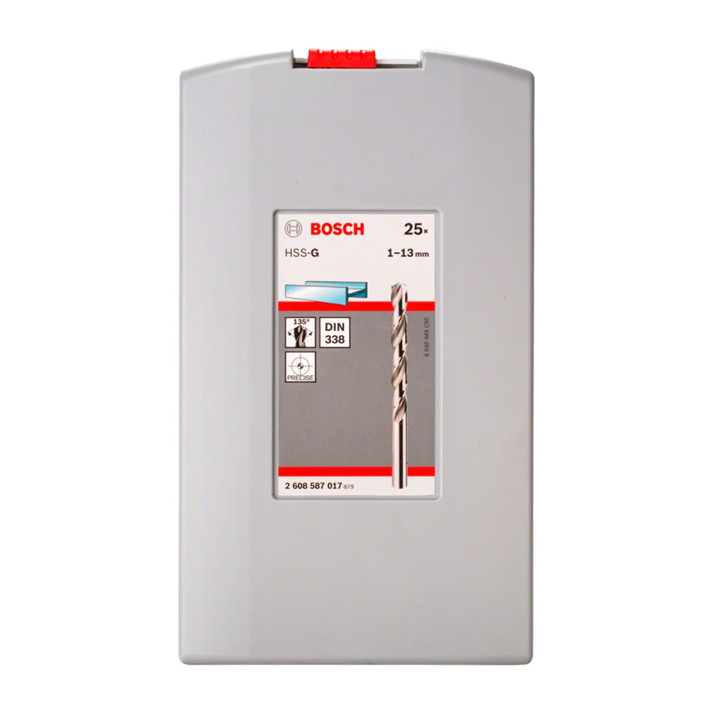 Jogo Brocas De Aço Rápido 1 À 13Mm + Estojo Bosch - 25 Peç - Imagem 3
