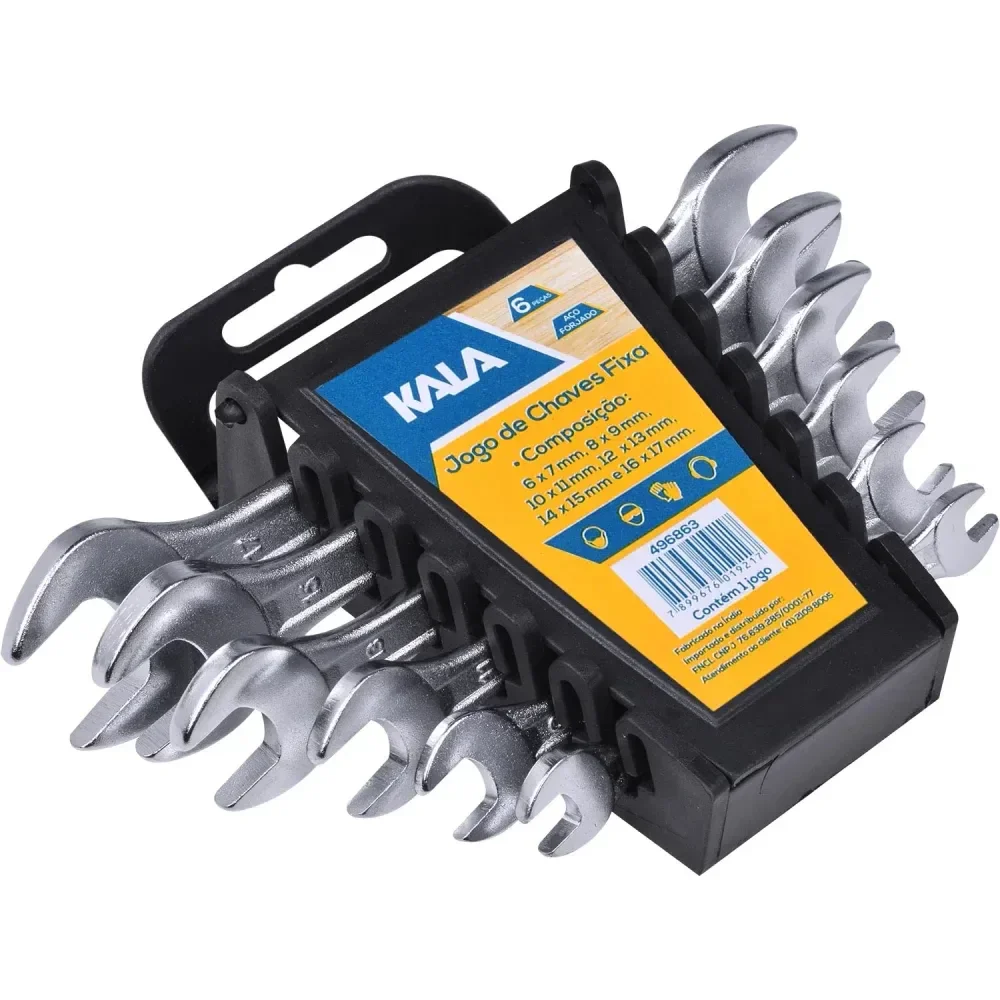Jogo Chave Fixa 6 A 17Mm 6 Peç Kala - Imagem 2