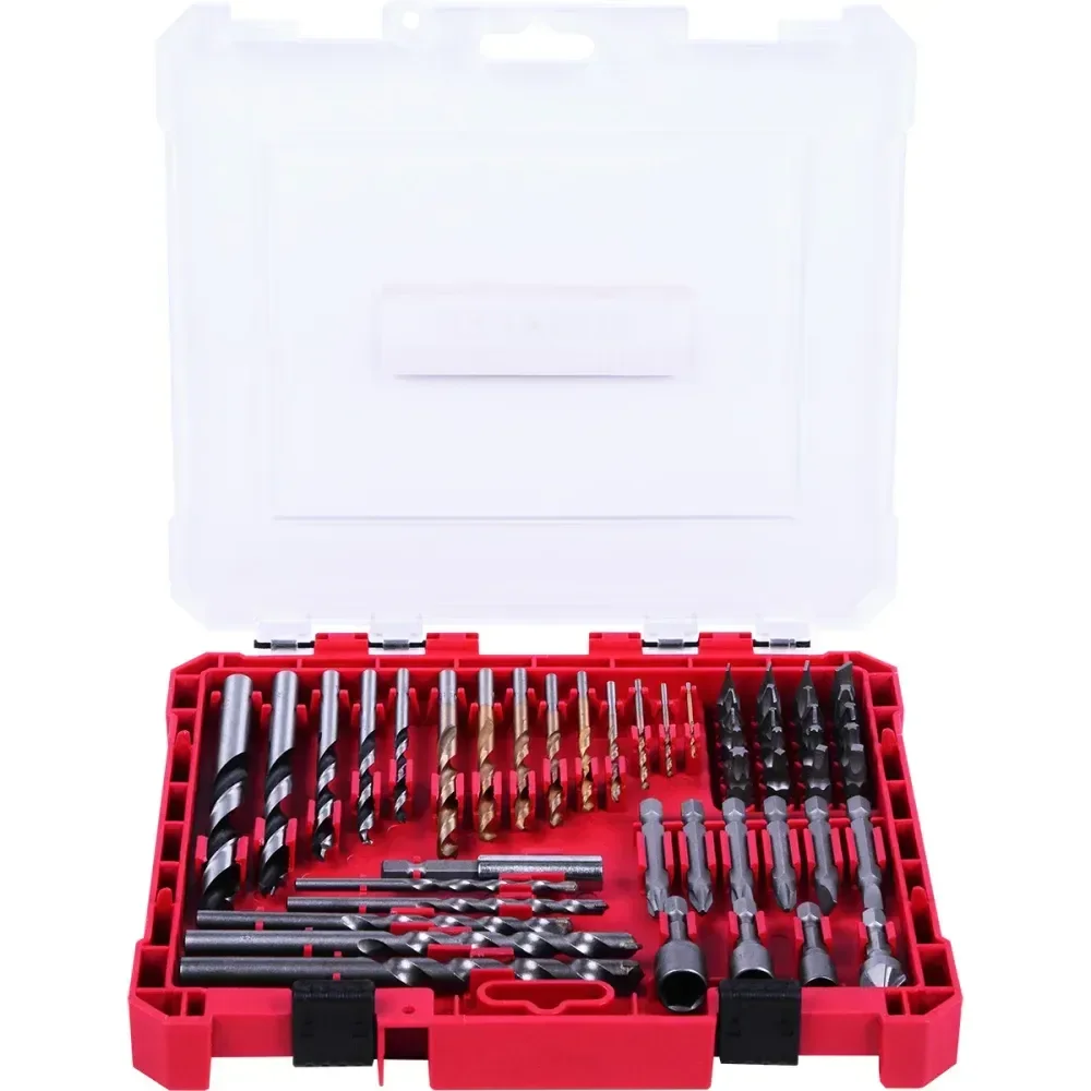 Jogo De Brocas E Bits 50 Peç Aço Cromo-Vanádio Bumafer - Imagem 2