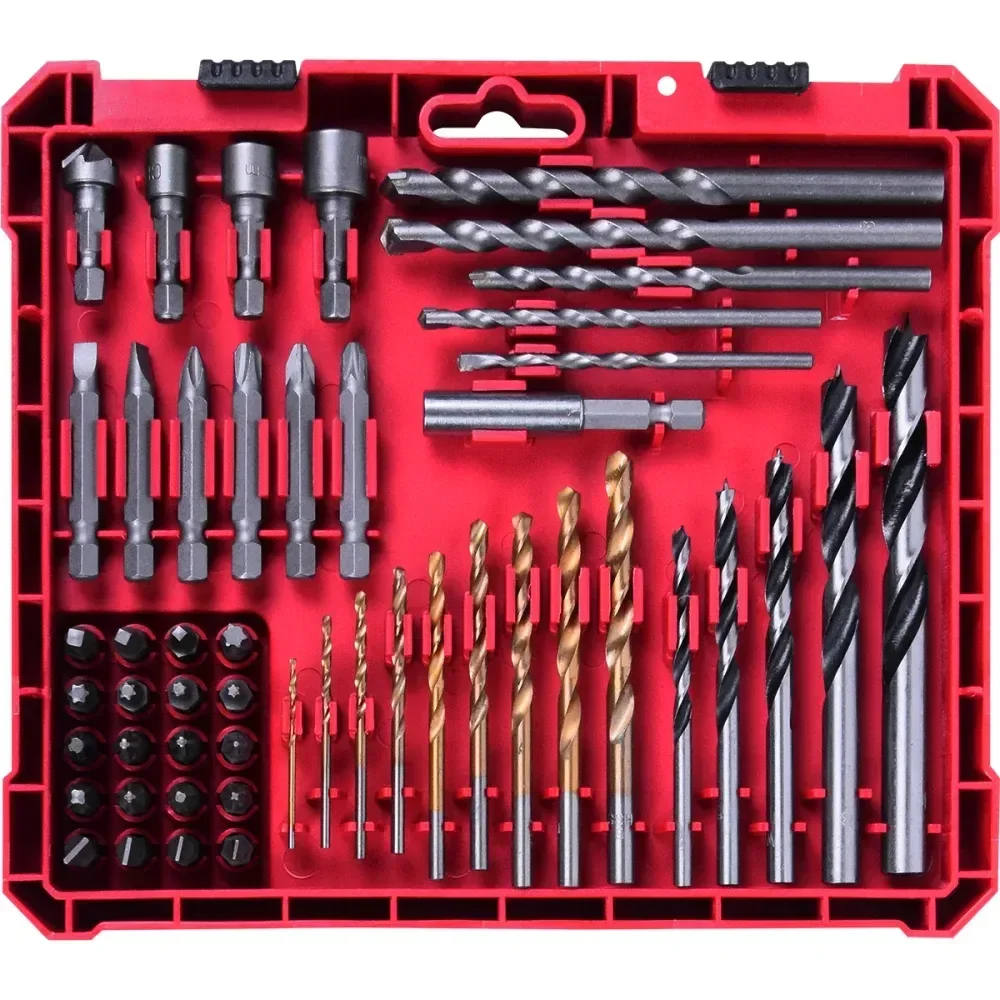 Jogo De Brocas E Bits 50 Peç Aço Cromo-Vanádio Bumafer - Imagem 5