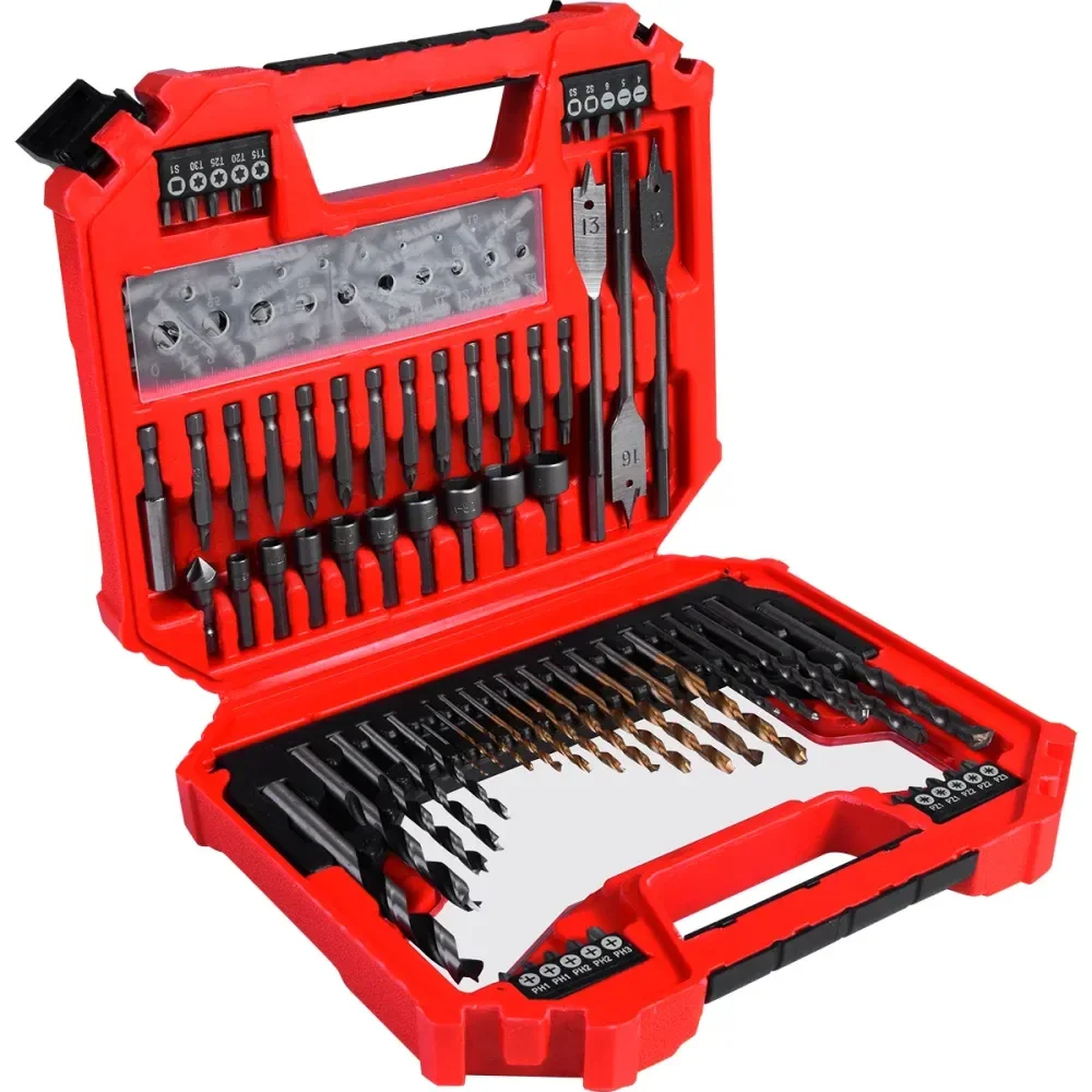 Jogo De Brocas E Bits Sextavado Com 128 Peç Worker - Imagem 3