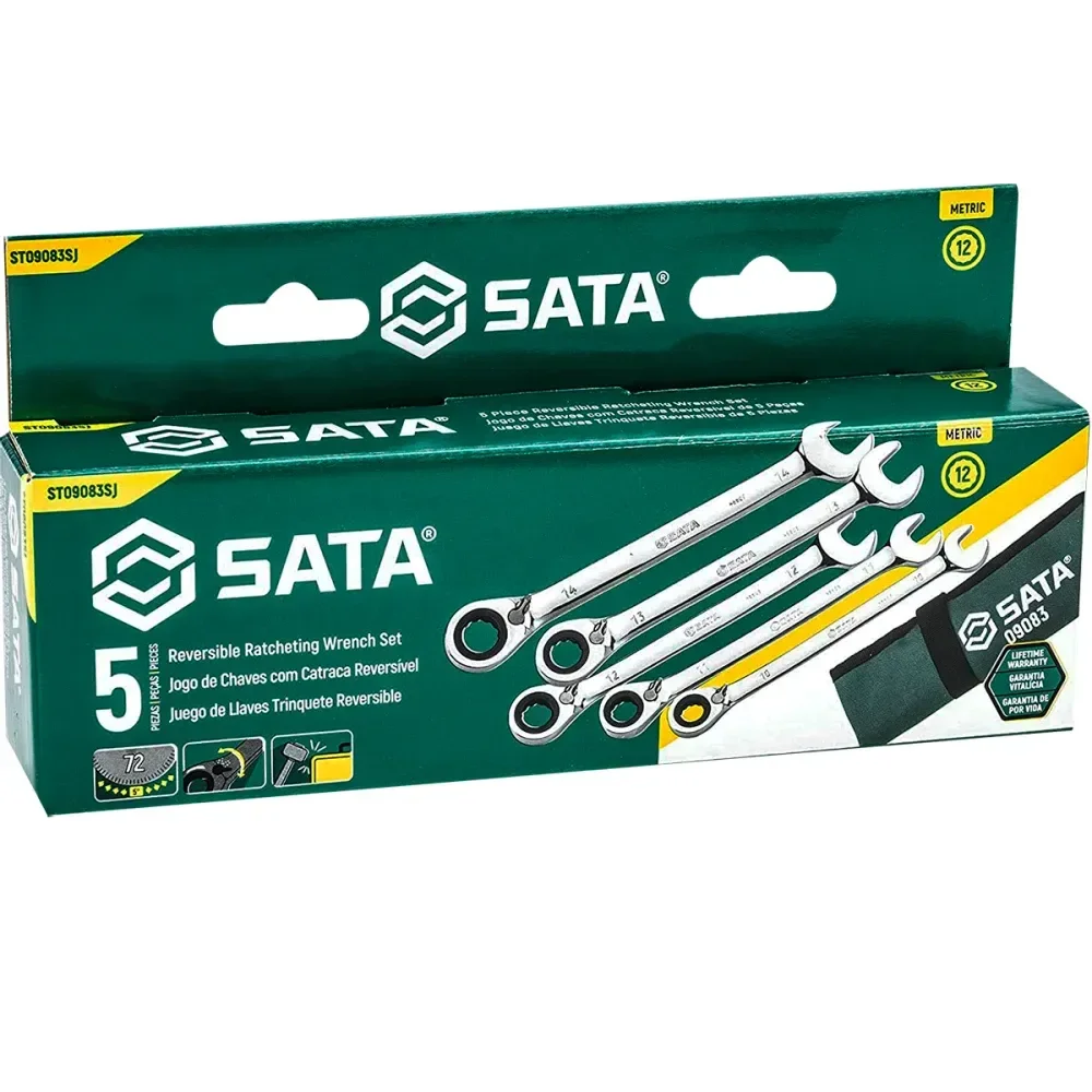 Jogo De Chave Combinada Com 5 Peç Sata - Imagem 3