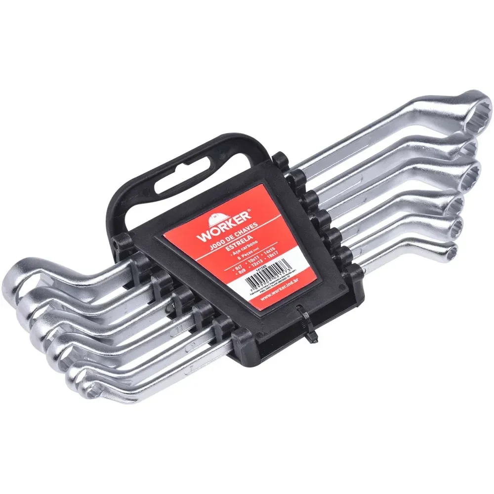 Jogo De Chave Estrela 6 A 17Mm 6 Peç Worker - Imagem 3