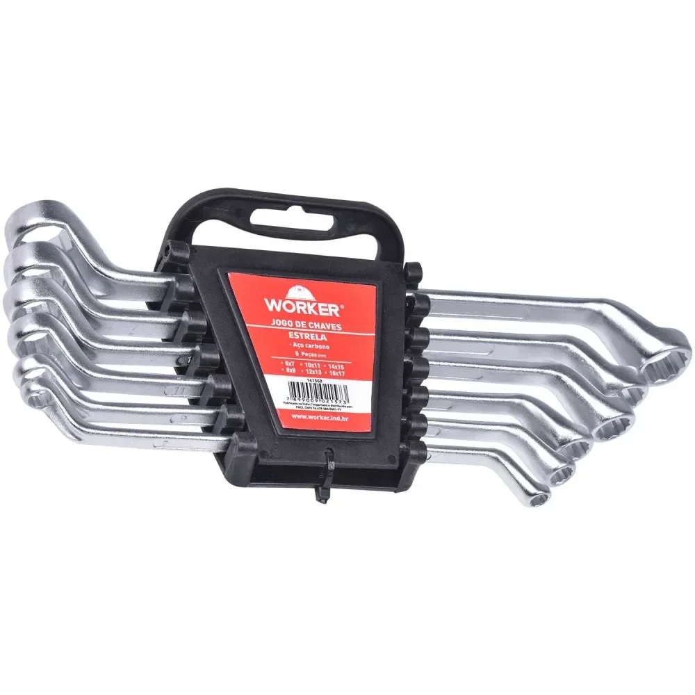 Jogo De Chave Estrela 6 A 17Mm 6 Peç Worker - Imagem 4