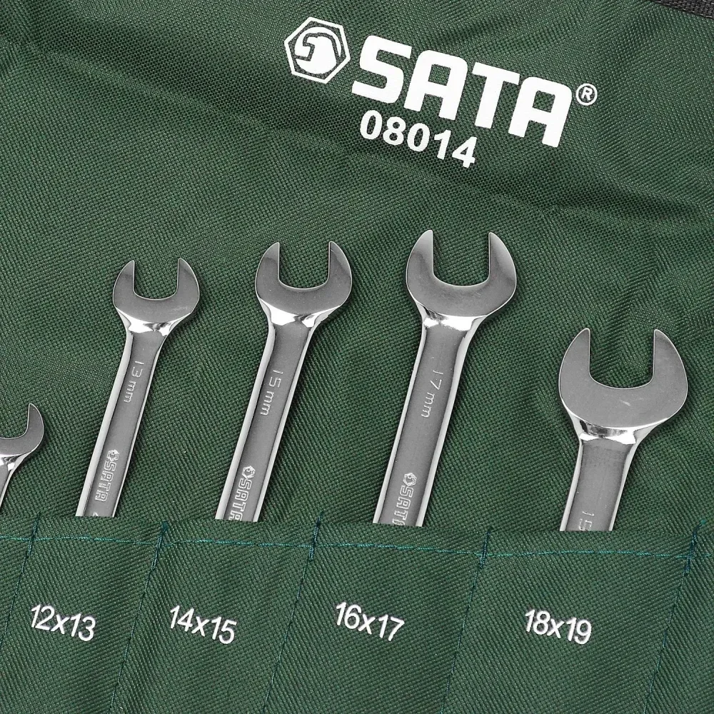 Jogo De Chave Fixa 6 A 22Mm Sata St08014Sj - 8 Peç - Imagem 2