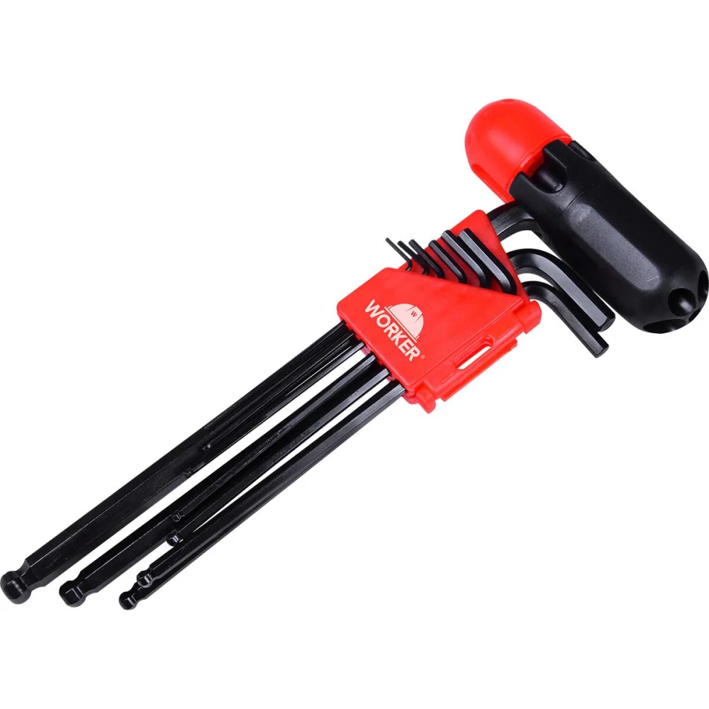 Jogo De Chave Hexagonal Abaulada 1.5 A 10Mm 10 Peç Worker - Imagem 2