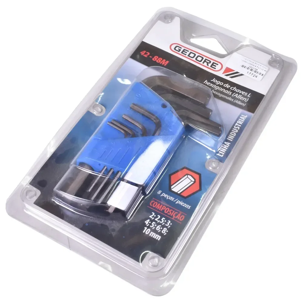 Jogo De Chaves Allen Curtas 2 A 10Mm 42-88M Gedore - 8 Peç - Imagem 4
